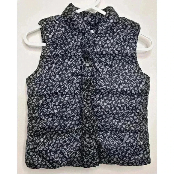 Children’s Navy Blue and White  Puffer Vest with Ruffle Size 4yrs. - Picture 1 of 4